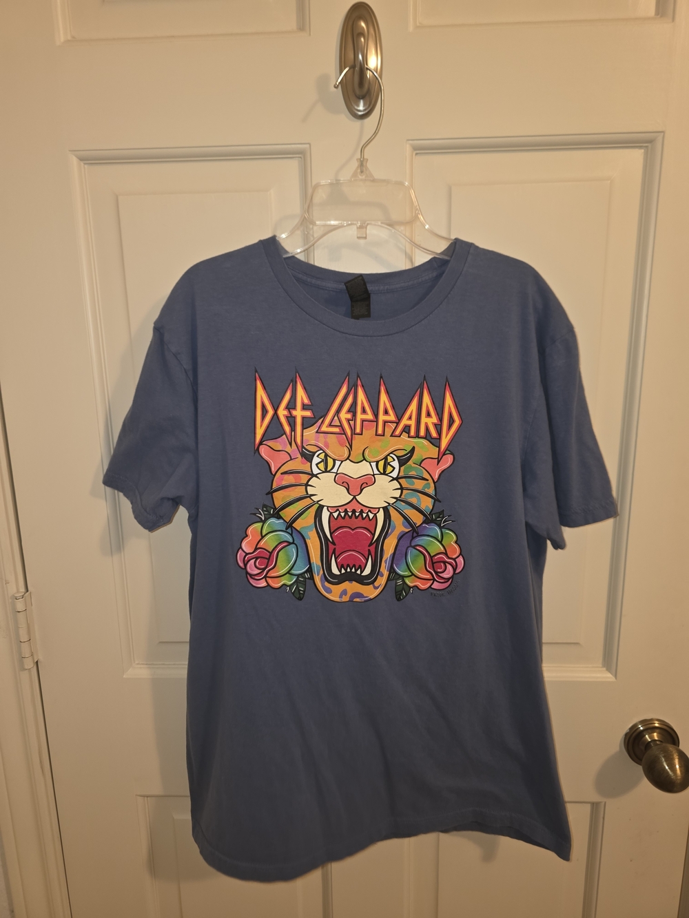 Def Leppard Short Sleeve Graphic Tee - Blue